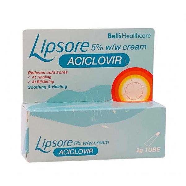Lipsore aciclovir cream 2g