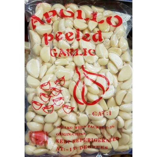Fresh Peeled whole Garlic Cloves  Ready Peeled 1kg