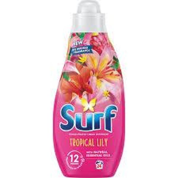 Surf Tropical Lily Concentrated Liquid Detergent 648ml