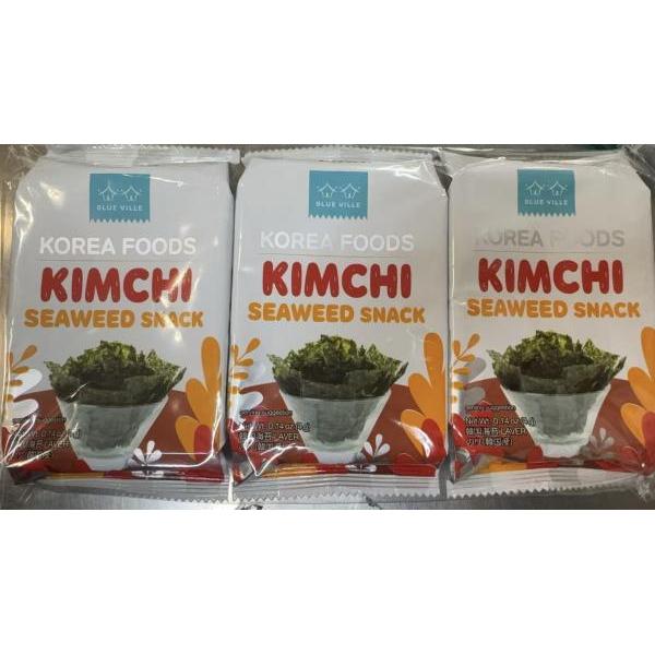 Deachun Bluevill seaweed snack kimchi flavour 4gx3