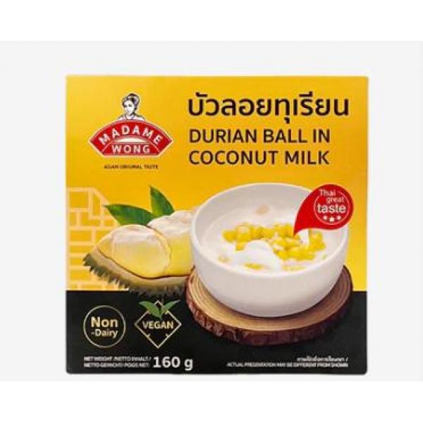 MADAME WONG Durian Ball in Coconut Milk 160g (Frozen)