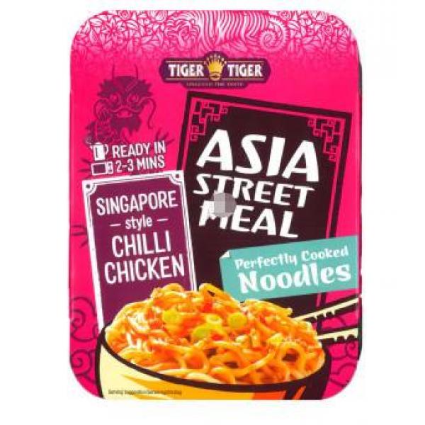 Tiger Tiger Asia Street Meal - Singapore Style Chilli Chicken Noodles 272g