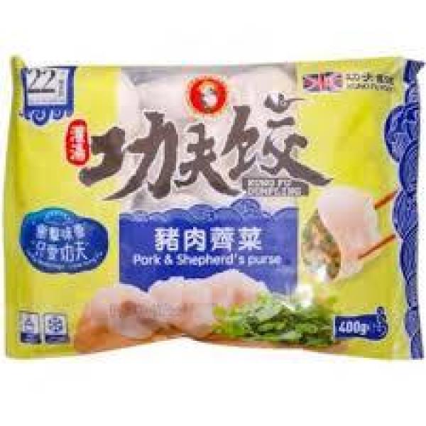 Kungfu Dumpings Pork & Shepherd\s Purse Dumplings 400g