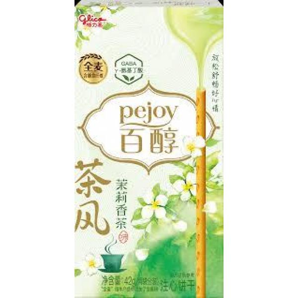 Glico Baichuan Tea Style series Jasmine Tea Flavourd Cookies 42g