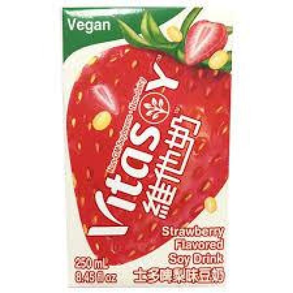 Vita Strawberry Soy Drink 250ml