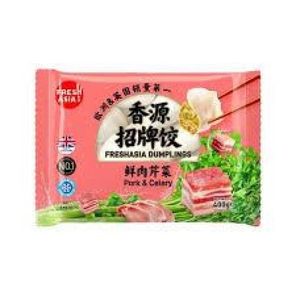 freshasia pork&celery dumplings 400g