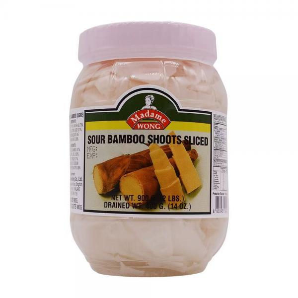 MADAME WONG Sour Bamboo Shoots Sliced 900g