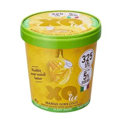 xo mango gelato with salted coconut ice cream 473ml