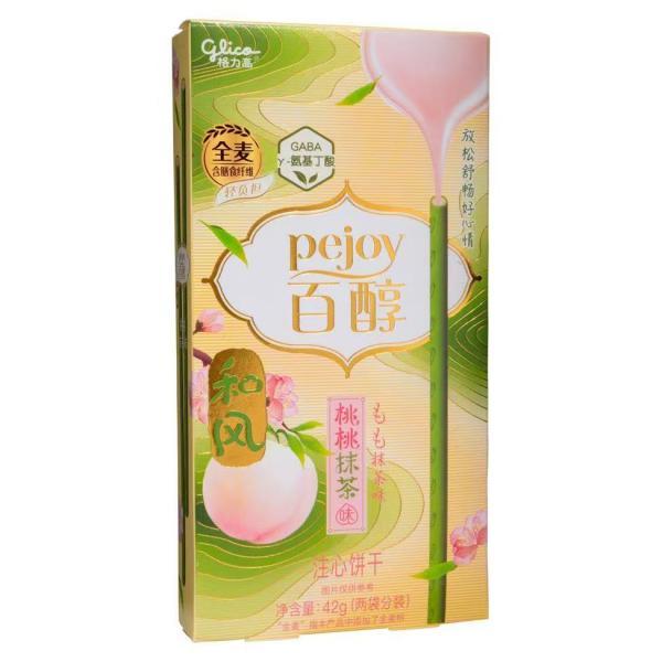 GLC POCKY tea biscuit peach matcha 42g