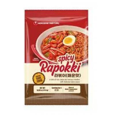 nongshim Spicy rapokki ricecake and ramyun noodles 414g